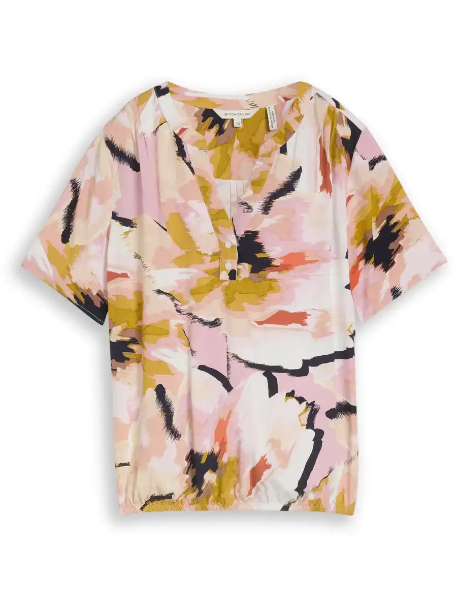Bild 2 von Damen Schlupfbluse mit Alloverprint Bunt