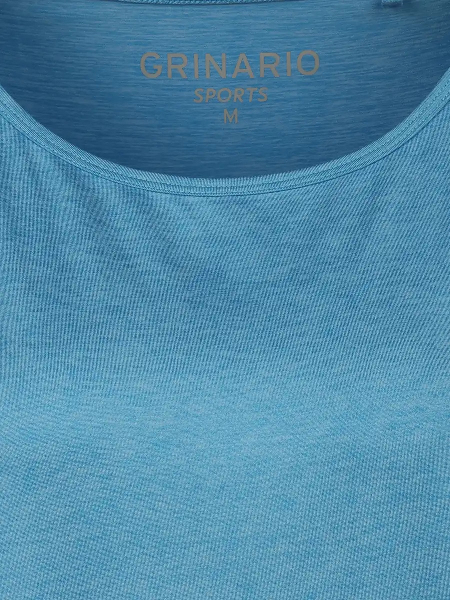 Bild 3 von Damen Sport T-Shirt mit Bund Blau
