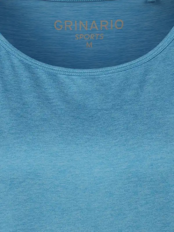 Bild 3 von Damen Sport T-Shirt mit Bund Blau