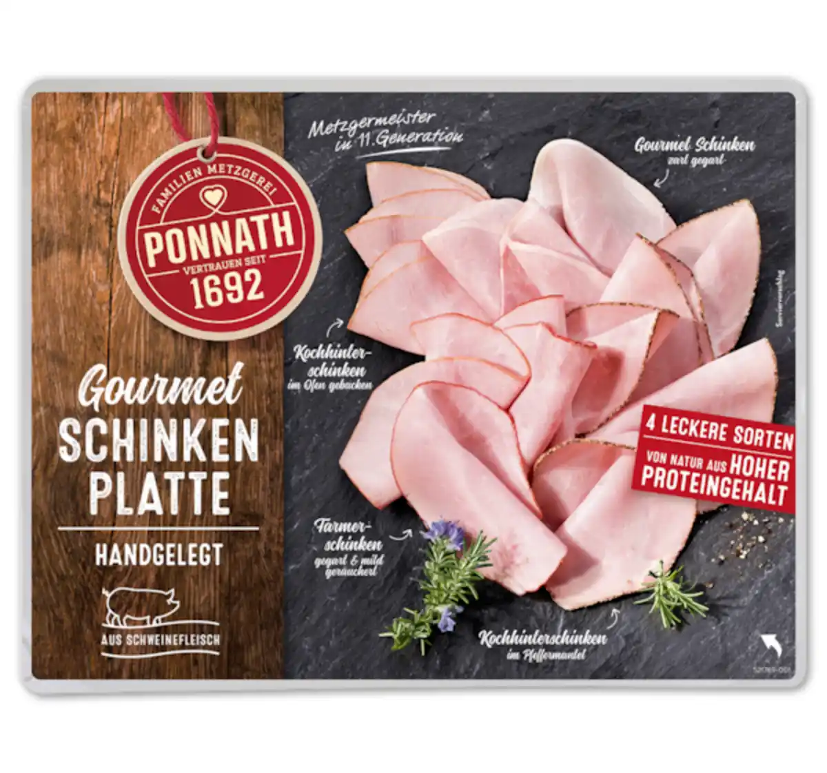 Bild 1 von PONNATH Gourmet Schinkenplatte*