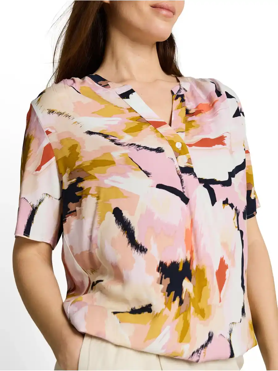 Bild 1 von Damen Schlupfbluse mit Alloverprint Bunt