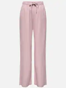 Only ONLGOA MW LINEN BL PU Freizeithose Lila