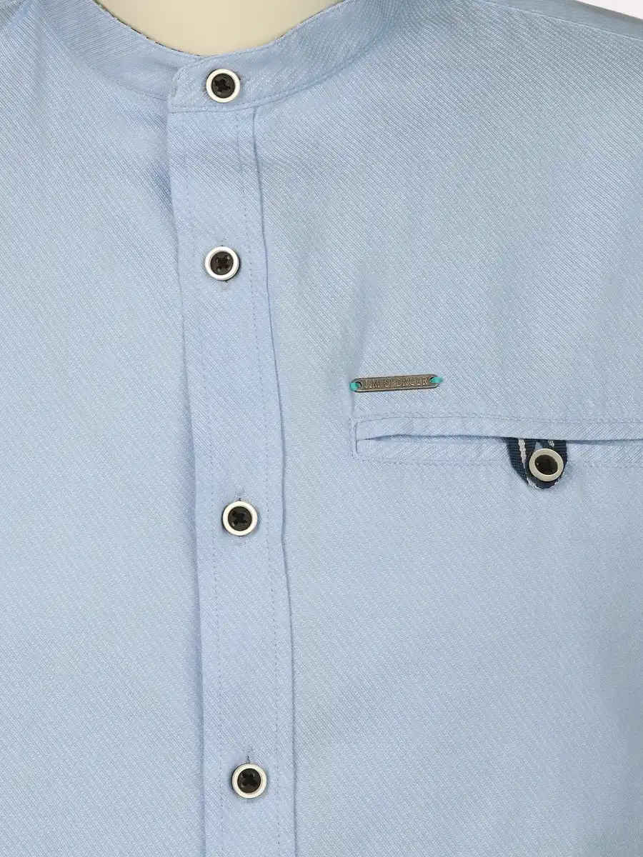 Bild 3 von Herren Freizeithemd Blau