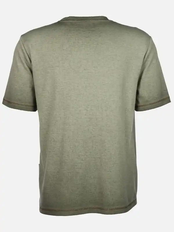 Bild 2 von Herren Shirt im Used Look Oliv
