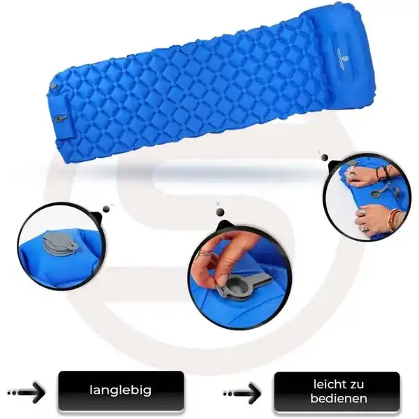Bild 3 von Sportisfaction Isomatte Selbstaufblasend 600g Ultraleicht Campingmatte 190x58x5cm