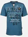 Bild 1 von Herren Henleyshirt mit Print Blau