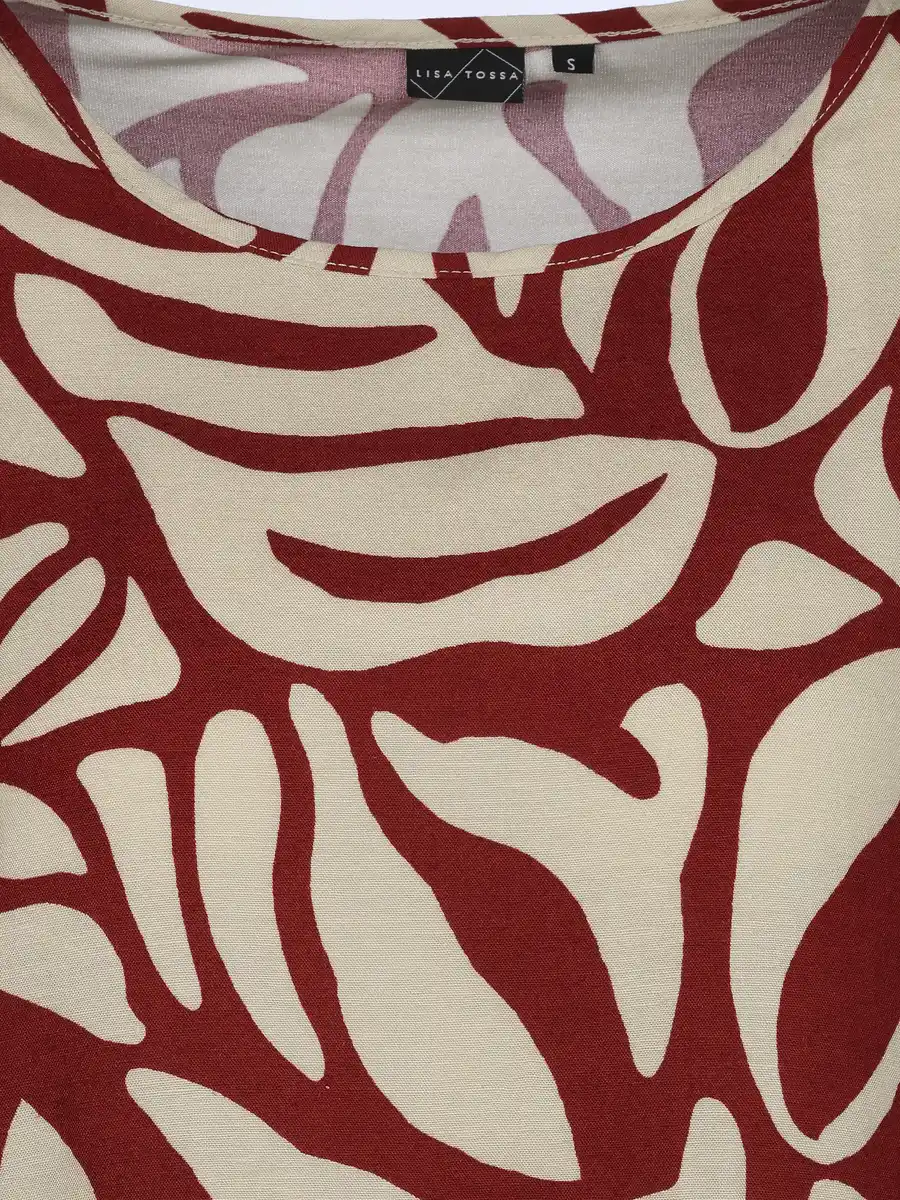 Bild 3 von Damen Shirt mit Musterprint Rot