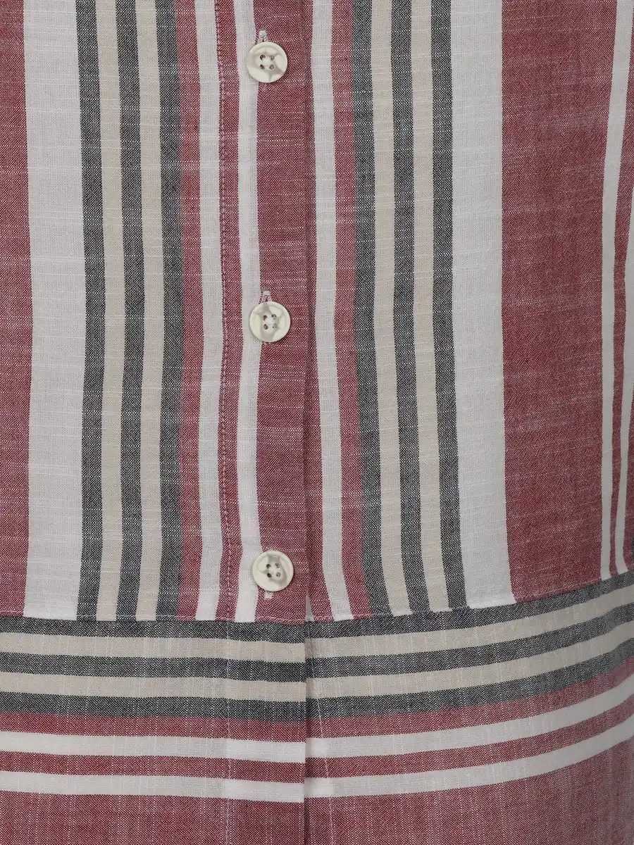 Bild 3 von Damen Schlupfbluse mit Streifen Rot