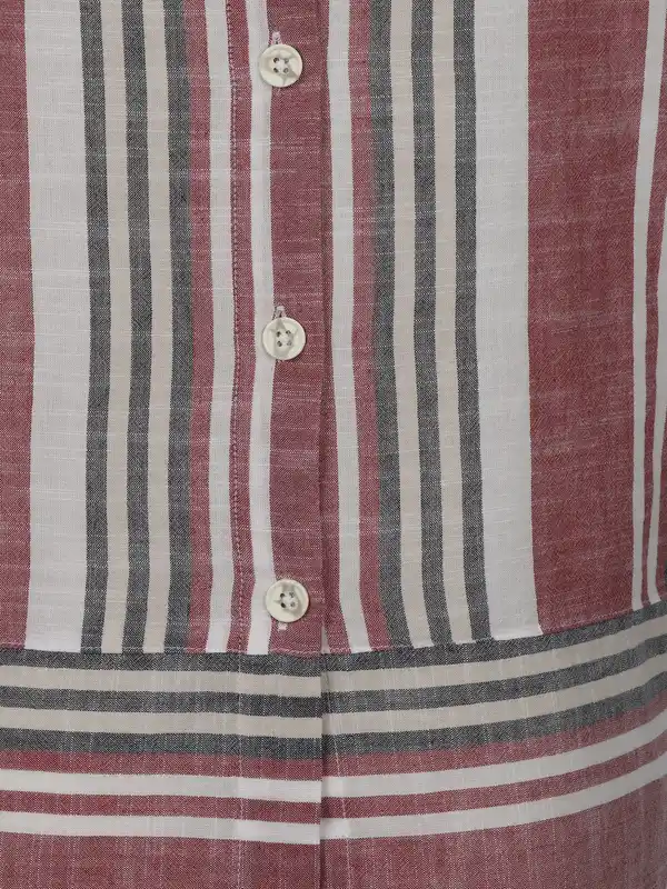 Bild 3 von Damen Schlupfbluse mit Streifen Rot