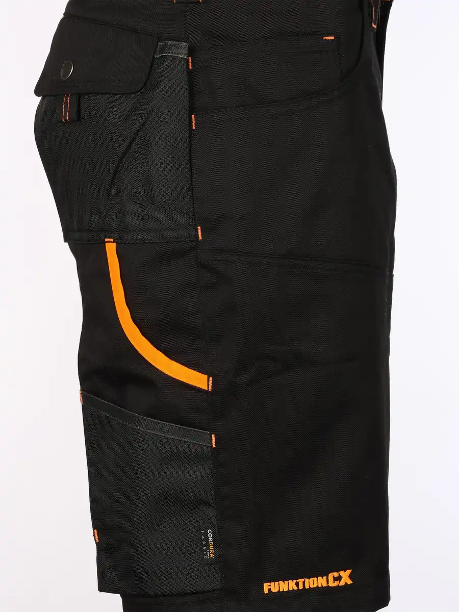 Bild 4 von Herren Arbeitsshorts mit Neondetails Schwarz