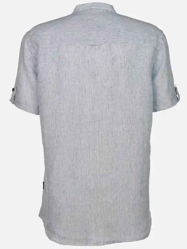 Bild 2 von Herren Leinenhemd mit Stehkragen Blau