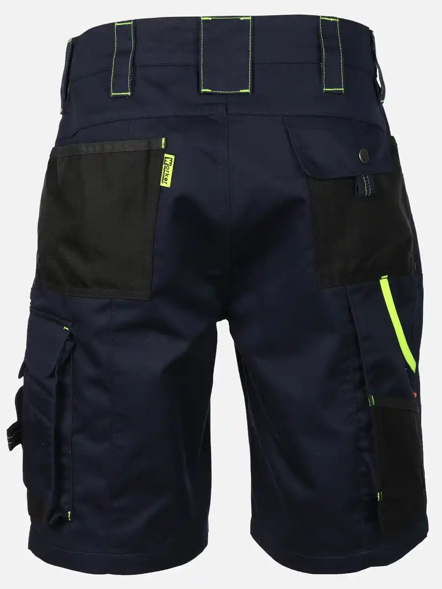 Bild 2 von Herren Arbeitsshorts mit Neondetails Blau