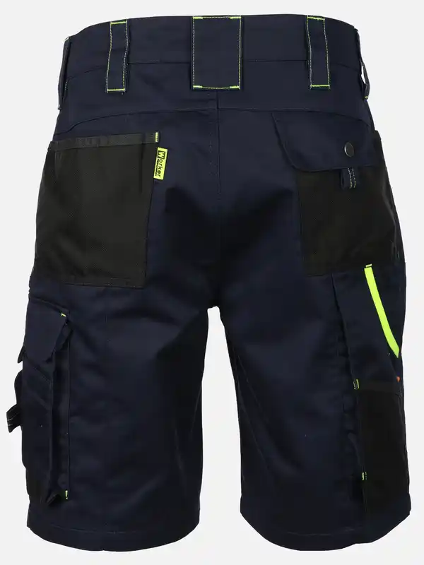 Bild 2 von Herren Arbeitsshorts mit Neondetails Blau