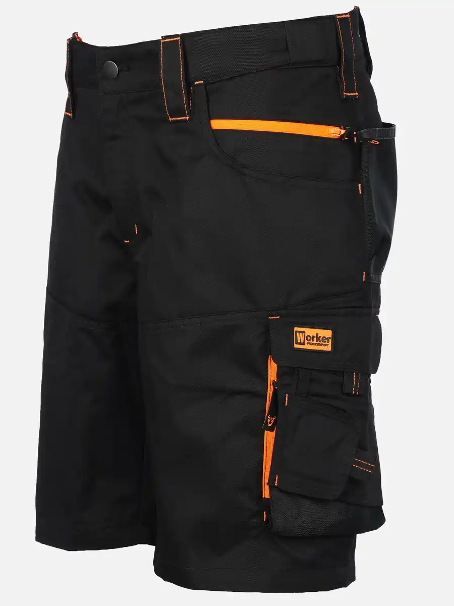 Bild 3 von Herren Arbeitsshorts mit Neondetails Schwarz