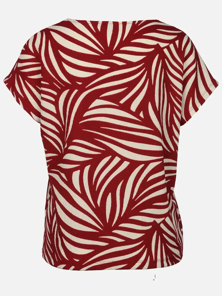 Bild 2 von Damen Crepe Shirt mit Alloverprint Rot