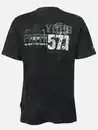 Bild 2 von Herren Henleyshirt mit Print Schwarz