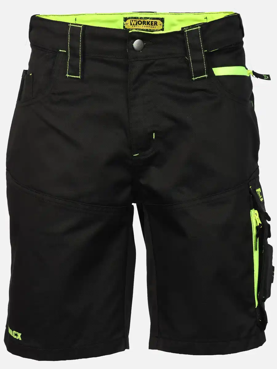 Bild 1 von Herren Arbeitsshorts mit Neondetails Schwarz