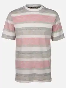 Herren Shirt mit zarten Streifen Rot