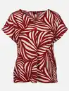 Bild 1 von Damen Crepe Shirt mit Alloverprint Rot
