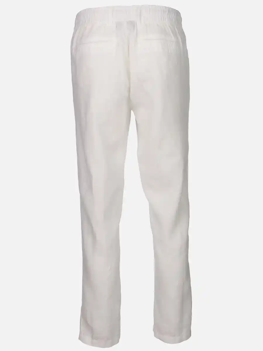 Bild 2 von Herren Leinenhose mit Kordelzug Weiß