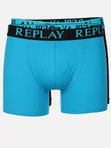 Herren Retro Shorts im 2er Pack Türkis