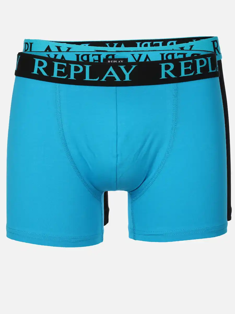 Bild 1 von Herren Retro Shorts im 2er Pack Türkis