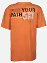 Bild 2 von Herren Henleyshirt mit Print Orange
