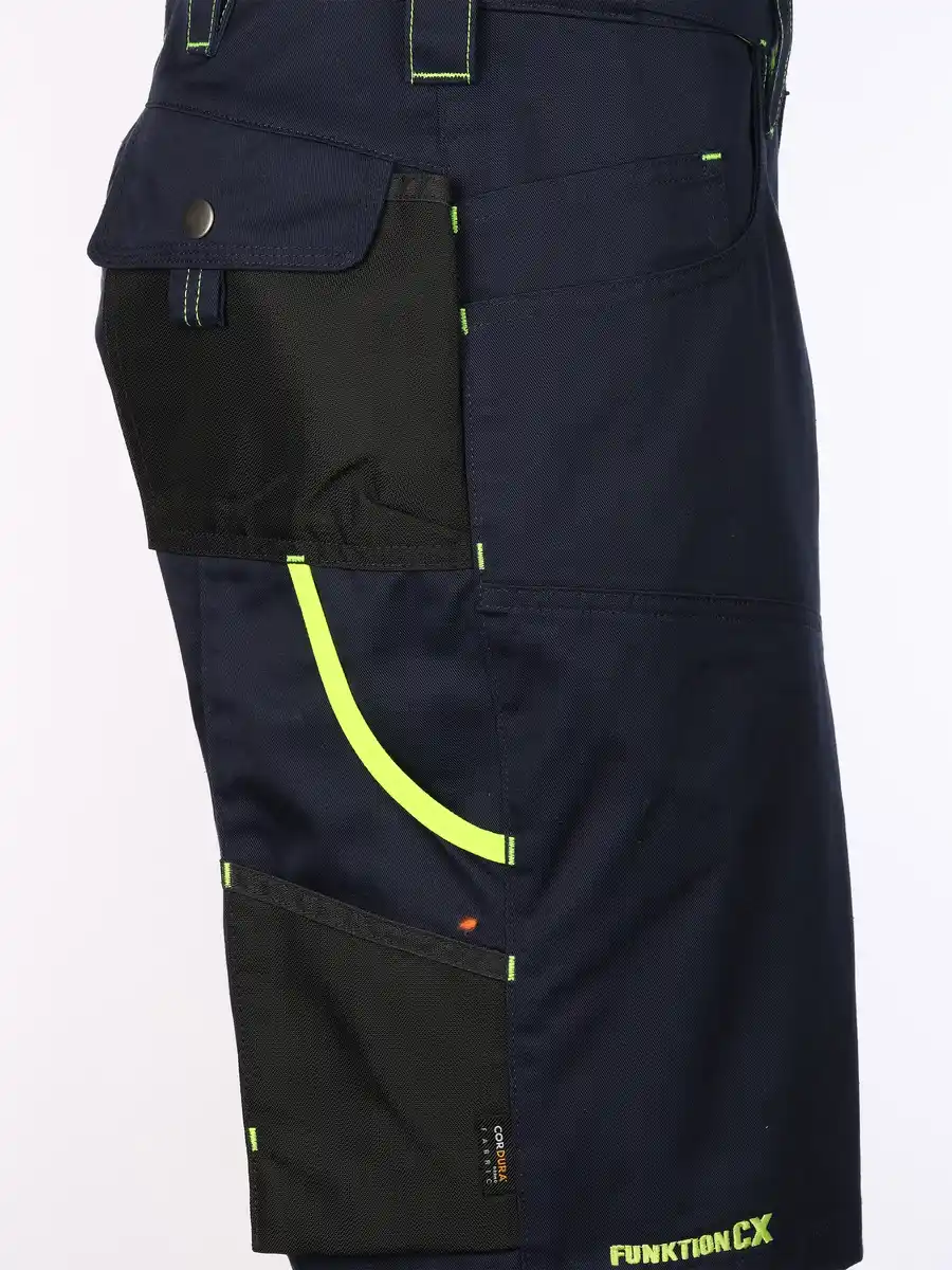 Bild 4 von Herren Arbeitsshorts mit Neondetails Blau