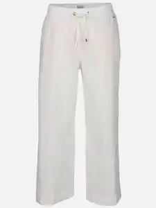 Damen Leinen Culotte Weiß