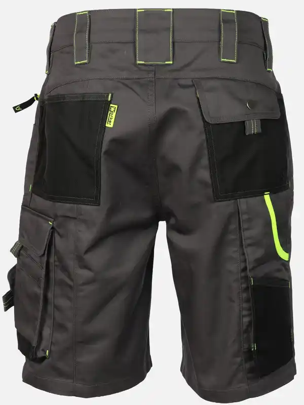 Bild 2 von Herren Arbeitsshorts mit Neondetails Grau