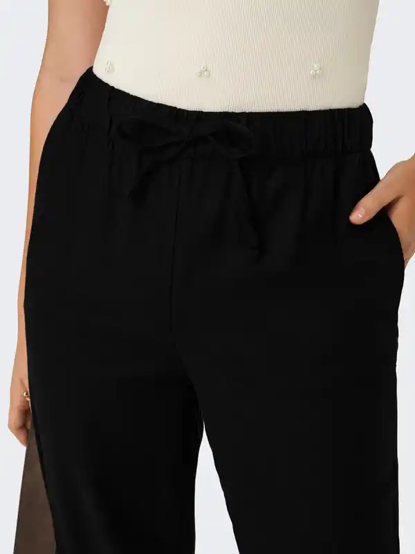 Bild 2 von Only ONLGOA MW LINEN BL PU Freizeithose Schwarz