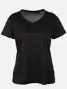 Bild 1 von Damen Sport T-Shirt mit V-Ausschnitt Schwarz