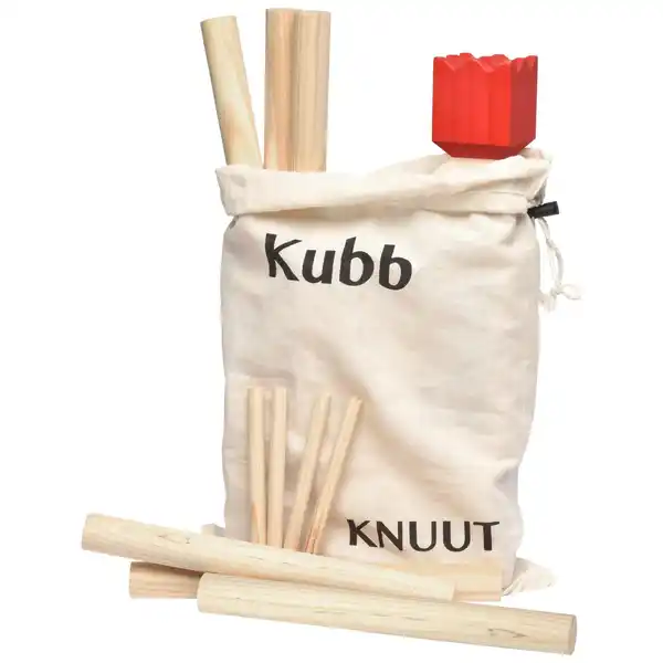 Bild 2 von Toyfel Knuut Kubb mit Stoffbeutel Braun FSC