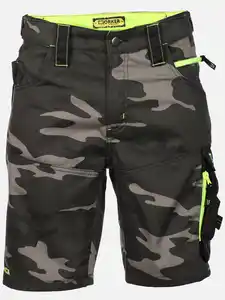 Herren Arbeitsshorts mit Neondetails Grün