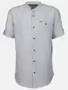 Bild 1 von Herren Leinenhemd mit Stehkragen Blau