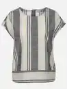 Bild 1 von Damen Schlupfbluse mit Streifen Schwarz