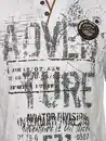 Bild 3 von Herren Henleyshirt mit Print Weiß