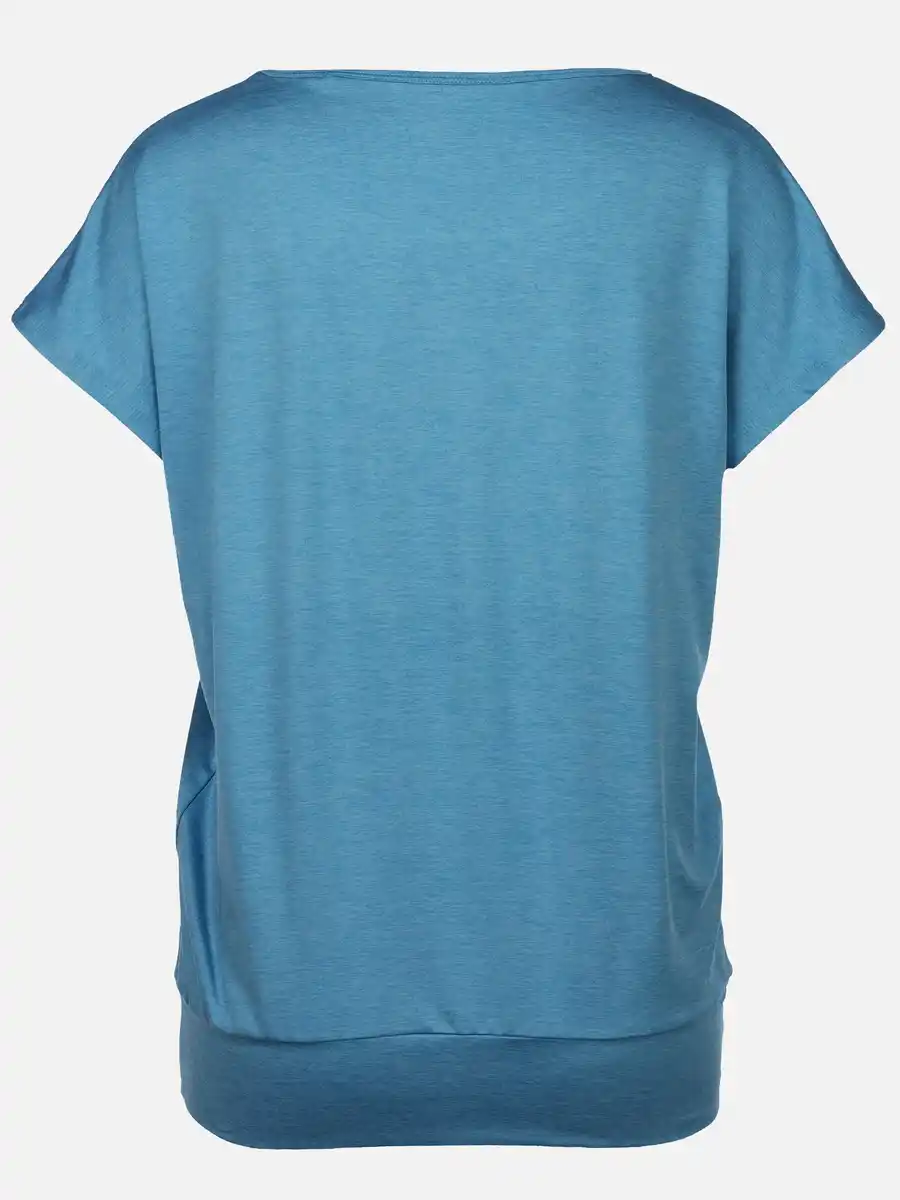 Bild 2 von Damen Sport T-Shirt mit Bund Blau
