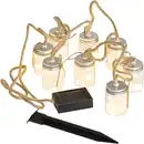Bild 2 von DEKOWELT Solar-Lichterkette Gläser