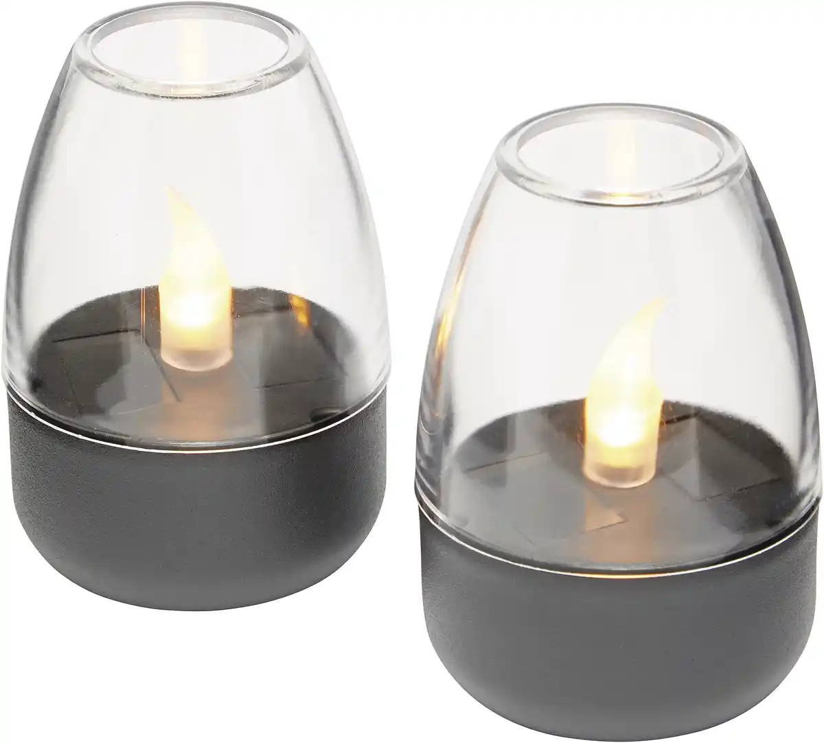 Bild 4 von DEKOWELT Solar-Windlichter 2er-Set nthrazit