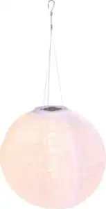 DEKOWELT Solar-Lampion 25 cm weiß