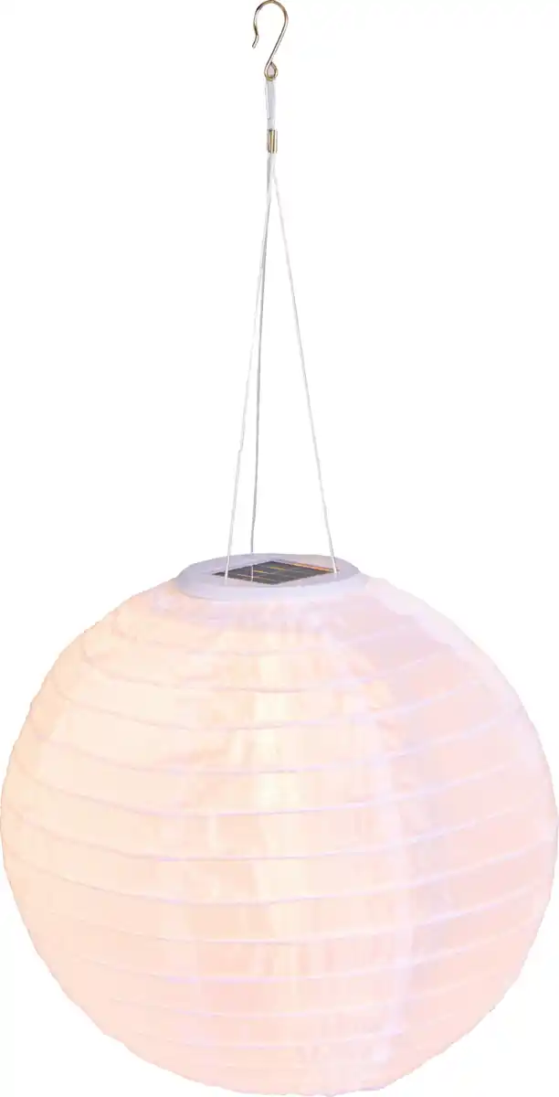Bild 1 von DEKOWELT Solar-Lampion 25 cm weiß