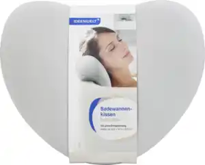 IDEENWELT Badewannenkissen grau