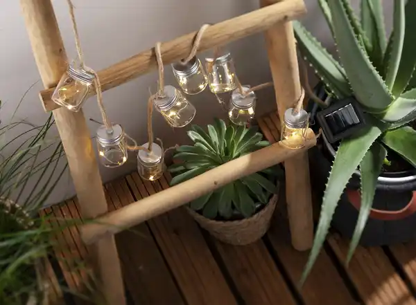 Bild 4 von DEKOWELT Solar-Lichterkette Gläser
