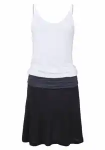 Beachtime Strandkleid aus Viskosejersey mit verstellbaren Trägern, kurzes Sommerkleid