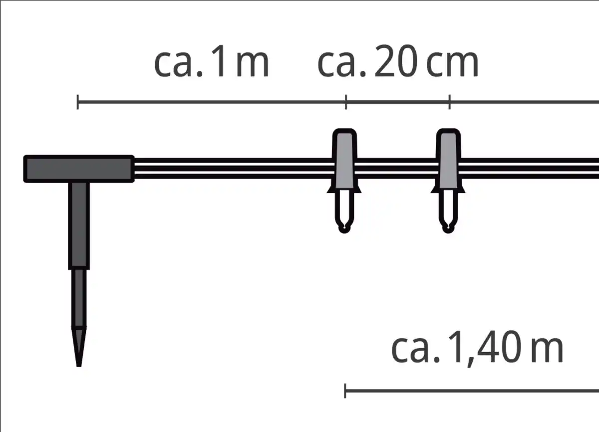 Bild 3 von DEKOWELT Solar-Lichterkette Gläser