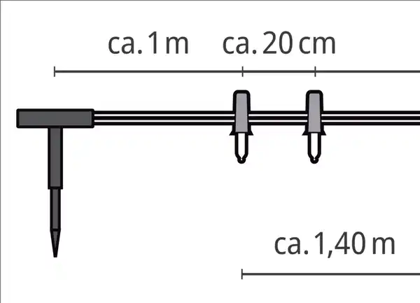 Bild 3 von DEKOWELT Solar-Lichterkette Gläser
