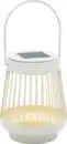 Bild 1 von DEKOWELT Solar-Laterne Metall offwhite