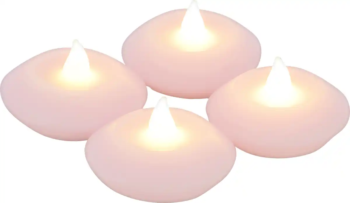 Bild 1 von IDEENWELT 4er Set LED-Schwimmkerzen rosa