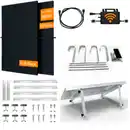 Bild 1 von TECHNAXX Balkonkraftwerk »TX-354 PLUS«, 2 bifazial Solarmodule 440 W, Wechselrichter 800 W, Kabel, Halterung